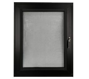 close up of an aluminum window