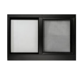 close up of an aluminum window