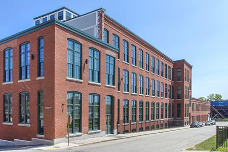 historical building with newly installed windows made by us