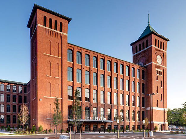 historical building with beautiful new historical replica windows